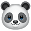 Эмодзи 🐼 Панда в месседжере WhatsApp