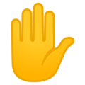 Эмодзи ✋ Ладонь (дай пять, рука) на Google Android