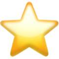Эмодзи ⭐ Звездочка или Звезда на Apple iOS