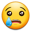 Эмодзи 😢 Плачущий на Samsung