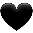 Эмодзи 🖤 Черное сердце на Samsung