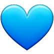 Эмодзи 💙 Синее (голубое) сердце на Samsung