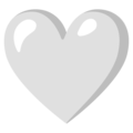 Эмодзи 🤍 Белое сердце на Google Android