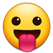 Эмодзи 😛 Лицо с высунутым языком на Samsung