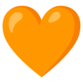 Эмодзи 🧡 Оранжевое сердце на Google Android