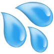 Эмодзи 💦 Капли воды или Брызги пота на Samsung