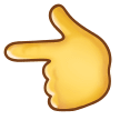 Эмодзи 👈 Указательный палец влево на Samsung