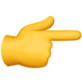 Эмодзи 👉 Указательный палец вправо на Apple iOS