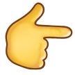 Эмодзи 👉 Указательный палец вправо на Samsung