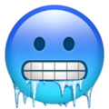 Эмодзи 🥶 Замороженное лицо на Apple iOS