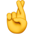 Эмодзи 🤞 Скрещенные пальцы на Apple iOS