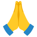 Эмодзи 🙏 Сложенные ладони (молитва) на Google Android