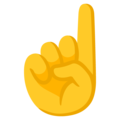 Эмодзи ☝️ Указательный палец вверх на Google Android