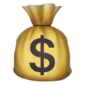 Эмодзи 💰 Мешок с деньгами на Apple iOS