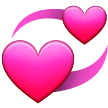 Эмодзи 💞 Вращающиеся сердца на Samsung