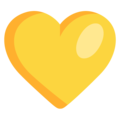 Эмодзи 💛 Жёлтое сердце на Windows 10 Fall Creators Update